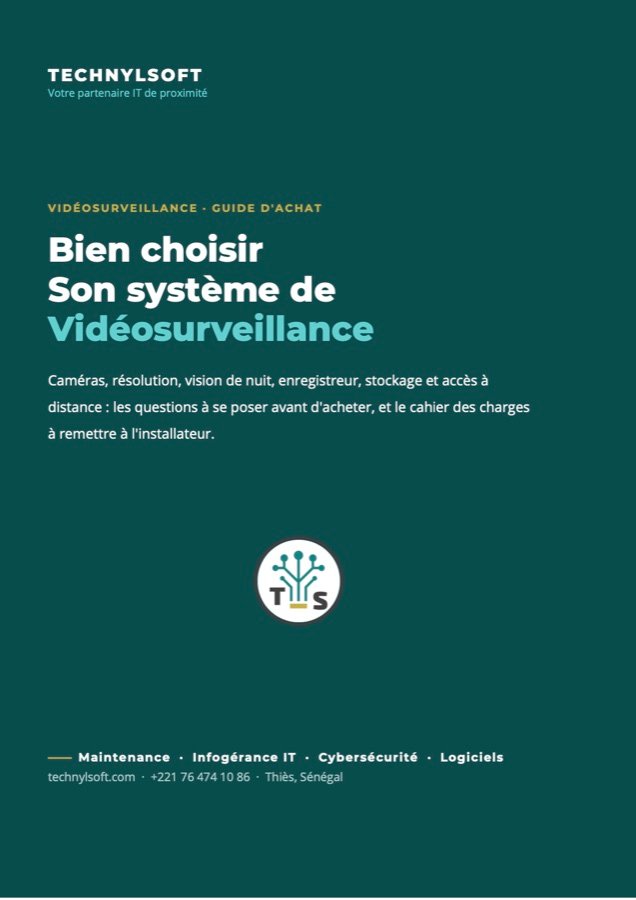 Couverture du guide « Bien choisir son système de vidéosurveillance »